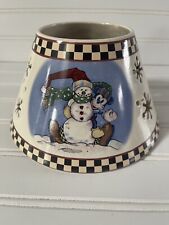 snowman ceramic topper candle for sale  Marlton