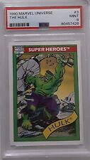 1990 Marvel Universe Series 1, Recently Graded, The Hulk #3, PSA 9 MINT, POP 374 for sale  Shipping to South Africa