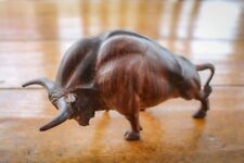 Vintage - Hand Carved Wooden Bull - Solid Wood - Nice Detail - Unique, used for sale  Shipping to South Africa