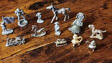 Usado, 12 estatuetas vintage miniaturas de metal de chumbo de estanho soldados trem cavalo misto comprar usado  Enviando para Brazil