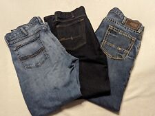 Usado, Lote de 3 pares de jeans masculinos jeans Ariat M4, vergalhão e M2 38x32 ajuste relaxado boot cut comprar usado  Enviando para Brazil