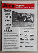 Jeep range brochure for sale  BOURNE