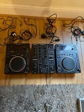 pioneer cdj 350 pair with djm 350 mixer and flight case all leads included for sale  Shipping to South Africa