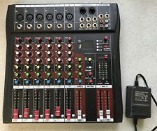 6 Channel Mixing Console Bluetooth USB Audio DJ Mixer Sound Board Console, used for sale  Shipping to South Africa