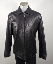 Cole Haan Soft Black Leather Jacket Large for sale  Shipping to South Africa