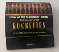 Flamingo Hilton Radio City Rockettes-Las Vegas Vintage Matchbook Não Impresso comprar usado  Enviando para Brazil