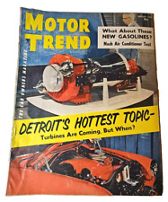 Revista Motor Trend agosto 1954 Detroits Hottest Topic turbinas ar condicionado, usado comprar usado  Enviando para Brazil