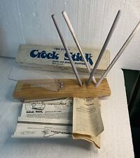 Cuchillo y afilador de tijera Crock Stick de dos etapas de colección EE. UU. 4 varillas manual de caja segunda mano  Embacar hacia Mexico