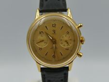 Relógio masculino vintage anos 60 Yema cronógrafo valjoux 92 ouro PL com manutenção comprar usado  Enviando para Brazil