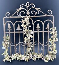 Used, Mini Miniature Decorative Decoration Piece Metal Gate Fence Faux Flowers for sale  Shipping to South Africa