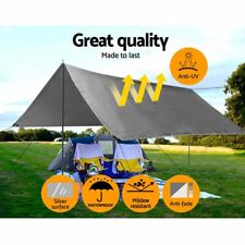 Instahut Tarpaulin Tarp 3x4.5m Camping Tarps Poly Heavy Duty Cover 180gsm for sale  Shipping to South Africa