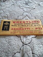 Vintage original wresting for sale  BLACKPOOL
