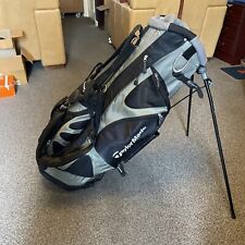 Taylormade Golf Stand Carry Bag 7-Way Dividers Dual Carry Strap. Black Grey VGC for sale  Shipping to South Africa