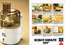 PUBLICITE advertising 033 1979   SEB   le robot minute (2 pages)          260313 d'occasion  Le Luc
