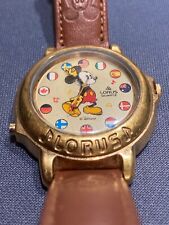 Lorus por Seiko Mickey Mouse Watch It's A Small World Musical Country Flags As Is comprar usado  Enviando para Brazil