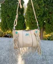 GABS Small Beige leather crossbody bag fringe for sale  Shipping to South Africa