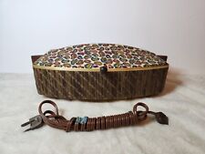 Used, Vintage Bun Bread Warmer Salton Hotray Wood Handles Paisley Print Cover WORKS for sale  Shipping to South Africa