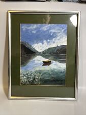 Used, Pastel Painting Strynsvatnet, Signed By Artist artist j w bernett Framed 44cm for sale  Shipping to South Africa