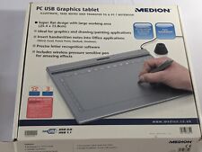 Tablet Gráfica Medion y Lápiz Lápiz Dibujo PC USB Windows XP Vista Pad Retro segunda mano  Embacar hacia Mexico