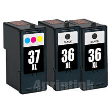 3 Pack Ink Set for Lexmark 36XL 37XL Z2420 X3650 X4650 36 37 for sale  Shipping to South Africa