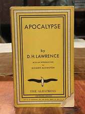 D H LAWRENCE/Apocalipsis El Albatros Biblioteca Continental Moderna Volumen 31 segunda mano  Embacar hacia Argentina