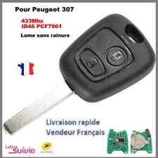 Usado, Clé vierge + électronique avec transpondeur pour PEUGEOT 307 Phase 1 2001-2005  comprar usado  Enviando para Brazil