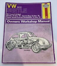 Haynes Owners Workshop Manual VW 1600 Beetle 1970 thru 74 Sports Bug 72 Thru 74 for sale  Shipping to South Africa