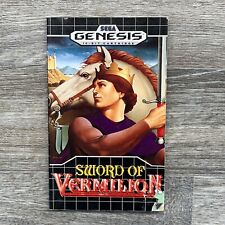 Sword of Vermilion~(Sega Genesis 1990)~Instruction Manual Booklet~EXCELLENT!!! for sale  Shipping to South Africa