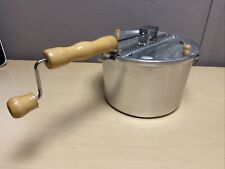 Genuine Whirley Pop Hand Crank Popcorn Popper Maker Pot Aluminum Wood Handle for sale  Shipping to South Africa