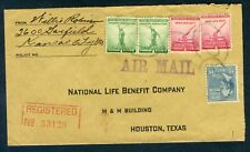 Registered airmail cover for sale  Austin
