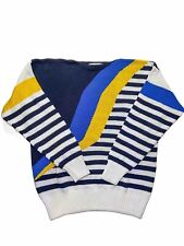 Vintage 80s Bjorn Borg Sweater Striped Design Rohdi Heintz Men’s M for sale  Shipping to South Africa