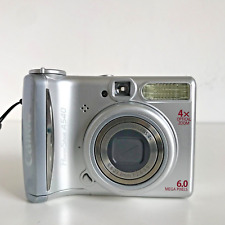 Cámara digital Canon PowerShot A540 6,0 MP plateada probada + tarjeta de memoria PROBADA, usado segunda mano  Embacar hacia Argentina