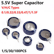 Super Capacitor 5.5V 0.1F 0.22F 0.33F 0.47F 1F 1.5F Botão Capacitor Farad comprar usado  Enviando para Brazil