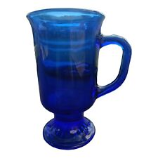 cobalt blue glass mug for sale  Port Saint Lucie