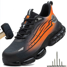 Usado, Sapatos de segurança masculinos biqueira de aço botas de trabalho esportes botas de caminhada tênis respirável EUA comprar usado  Enviando para Brazil