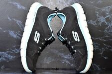 Zapatos deportivos para mujer Skechers negros dobles lite refrigerados por aire espuma viscoelástica talla 7 Med segunda mano  Embacar hacia Argentina