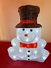 Light snowman acrylic for sale  EDENBRIDGE