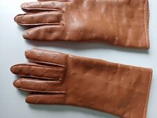 Brown leather gloves for sale  HALIFAX