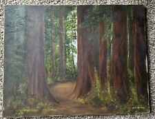 Oil painting redwoods for sale  Los Gatos