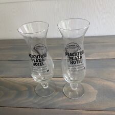 Used, 2 Vintage 1980s Peachtree Hotel Sun Dial Lounge Atlanta Souvenir Glass (SH) for sale  Shipping to South Africa