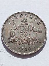 1910 australia sixpence for sale  GLASGOW
