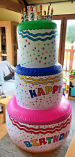 Inflatable 6ft birthday for sale  MINEHEAD
