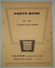 Used, Oliver No.320 3-Point Hitch Sickle Bar Mower Parts Catalog Manual Book ORIGINAL! for sale  Shipping to Canada