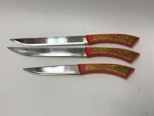 Used, Set of Knives 3 pcs Decorative Stainless Steel Kitchen Chef Knives USSR (1) for sale  Shipping to South Africa