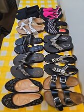 Lote de 10 Zapatos Mujer 6.5 Variedad de Colores Sandalias Sin Cordones Más ¡LEER! segunda mano  Embacar hacia Argentina