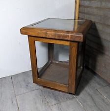 Usado, Estuche/caja de exhibición de madera y vidrio vintage mostrador gabinete vitrina segunda mano  Embacar hacia Argentina