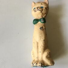 Estatueta de gato de ferro fundido peso papel 6” vintage, usado comprar usado  Enviando para Brazil