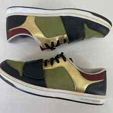 Creative Recreation Sneakers Shoes Cesario Lo Black Olive Burgundy Gold Size 7 for sale  Shipping to South Africa