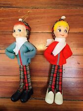Vintage Pixie Elf pair of Christmas ornaments for sale  Shipping to South Africa