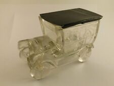 ANTIQUE GLASS CAR CANDY CONTAINER METAL ROOF for sale  Shipping to Canada